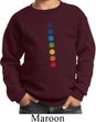 Kids Yoga Sweatshirt Glowing Chakras Sweat Shirt