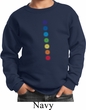 Kids Yoga Sweatshirt Glowing Chakras Sweat Shirt