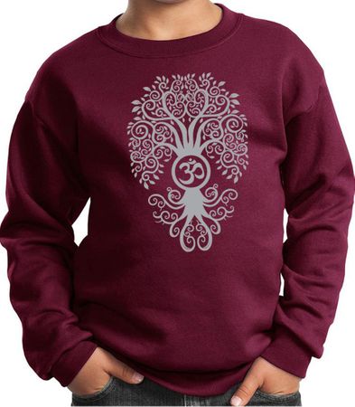 Kids Yoga Sweatshirt Grey Bodhi Tree Sweat Shirt