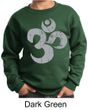 Kids Yoga Sweatshirt Grey Distressed OM Sweat Shirt