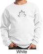 Kids Yoga Sweatshirt Grey Namaste Lotus Sweat Shirt