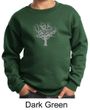 Kids Yoga Sweatshirt Grey Tree of Life Youth Sweat Shirt