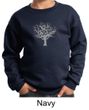 Kids Yoga Sweatshirt Grey Tree of Life Youth Sweat Shirt