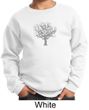 Kids Yoga Sweatshirt Grey Tree of Life Youth Sweat Shirt