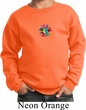 Kids Yoga Sweatshirt Hippie Sun Patch Middle Print Sweat Shirt