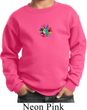 Kids Yoga Sweatshirt Hippie Sun Patch Middle Print Sweat Shirt