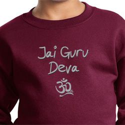 Kids Yoga Sweatshirt Jai Guru Deva Sweat Shirt