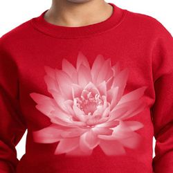 Kids Yoga Sweatshirt Lotus Flower Youth Sweat Shirt