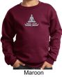 Kids Yoga Sweatshirt Lotus Pose Meditation Youth Sweat Shirt