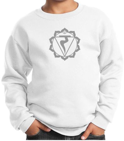 Kids Yoga Sweatshirt Manipura Chakra Meditation Youth Sweatshirt
