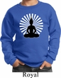 Kids Yoga Sweatshirt Meditating Buddha Youth Sweat Shirt