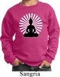 Kids Yoga Sweatshirt Meditating Buddha Youth Sweat Shirt