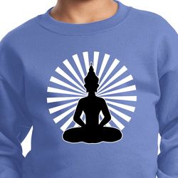 Kids Yoga Sweatshirt Meditating Buddha Youth Sweat Shirt