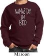 Kids Yoga Sweatshirt Namastay In Bed Sweat Shirt