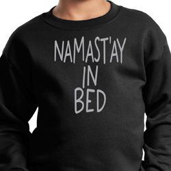 Kids Yoga Sweatshirt Namastay In Bed Sweat Shirt
