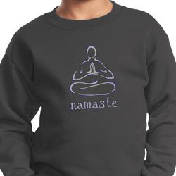 Kids Yoga Sweatshirt Namaste Lotus Pose Sweat Shirt