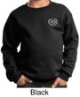 Kids Yoga Sweatshirt OM Heart Pocket Print Sweat Shirt