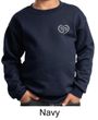 Kids Yoga Sweatshirt OM Heart Pocket Print Sweat Shirt