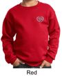 Kids Yoga Sweatshirt OM Heart Pocket Print Sweat Shirt