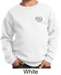 Kids Yoga Sweatshirt OM Heart Pocket Print Sweat Shirt