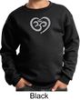 Kids Yoga Sweatshirt OM Heart Sweat Shirt