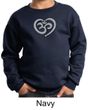 Kids Yoga Sweatshirt OM Heart Sweat Shirt