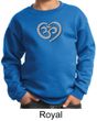 Kids Yoga Sweatshirt OM Heart Sweat Shirt