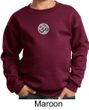 Kids Yoga Sweatshirt Om Symbol Small Print Youth Sweat Shirt