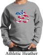 Kids Yoga Sweatshirt Patriotic Om Sweat Shirt