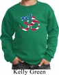 Kids Yoga Sweatshirt Patriotic Om Sweat Shirt