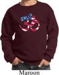 Kids Yoga Sweatshirt Patriotic Om Sweat Shirt