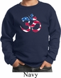 Kids Yoga Sweatshirt Patriotic Om Sweat Shirt