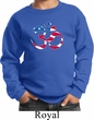Kids Yoga Sweatshirt Patriotic Om Sweat Shirt