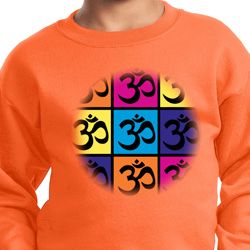 Kids Yoga Sweatshirt Pop Art Om Sweat Shirt