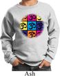 Kids Yoga Sweatshirt Pop Art Om Sweat Shirt