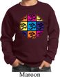 Kids Yoga Sweatshirt Pop Art Om Sweat Shirt