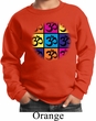 Kids Yoga Sweatshirt Pop Art Om Sweat Shirt
