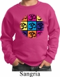Kids Yoga Sweatshirt Pop Art Om Sweat Shirt