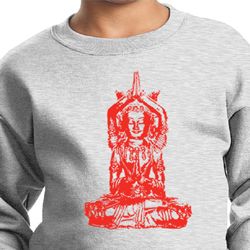 Kids Yoga Sweatshirt Red Tara Sweat Shirt