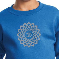 Kids Yoga Sweatshirt Sahasrara Chakra Meditation Youth Sweatshirt