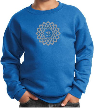 Kids Yoga Sweatshirt Sahasrara Chakra Meditation Youth Sweatshirt