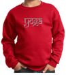 Kids Yoga Sweatshirt Sanskrit Yoga Text Youth Sweat Shirt
