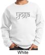 Kids Yoga Sweatshirt Sanskrit Yoga Text Youth Sweat Shirt