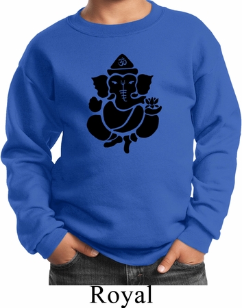 Kids Yoga Sweatshirt Shadow Ganesha Sweat Shirt