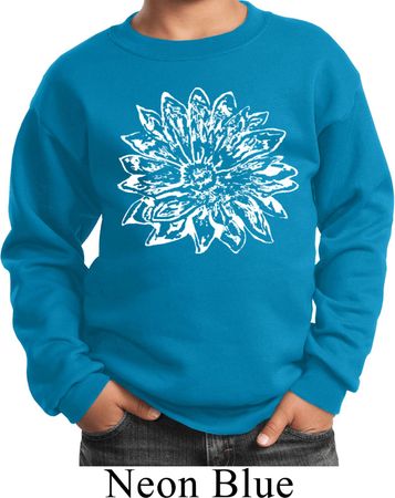 Kids Yoga Sweatshirt Sketch Lotus Sweat Shirt