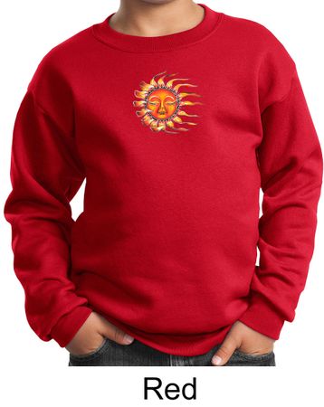 Kids Yoga Sweatshirt Sleeping Sun Meditation Youth Sweat Shirt