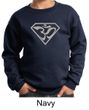 Kids Yoga Sweatshirt Super OM Youth Sweat Shirt