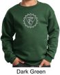 Kids Yoga Sweatshirt Vishuddha Chakra Meditation Youth Sweatshirt