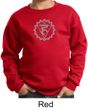 Kids Yoga Sweatshirt Vishuddha Chakra Meditation Youth Sweatshirt
