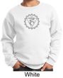 Kids Yoga Sweatshirt Vishuddha Chakra Meditation Youth Sweatshirt